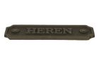 Eisen Türschild "Heren" rechteckig 115x36mm