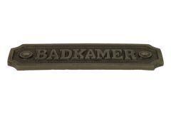 Eisen Türschild "Badkamer" rechteckig 115x36mm