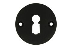 Schlüsselrosette Ø 50mm Gusseisen schwarz pulverbeschichtet
