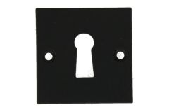 Schlüssel-Rosette "Bauhaus" schwarz pulverbeschichtet