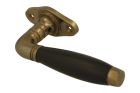 Fenstergriff mit Rosette Messing patiniert Ebenholz (1931)