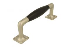 Ziehgriff 170mm schlichte Design Nickel matt Ebenholz