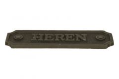 Eisen Türschild "Heren" rechteckig 115x36mm