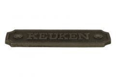 Eisen Türschild "Keuken" rechteckig 115x36mm