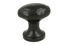 Knopf Gusseisen schwarz pulverbeschichtet 35x28mm H39mm