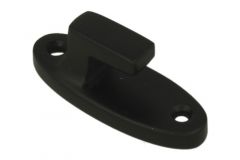 Haken schwarz pulverbeschichtet "Tonnen Design"