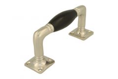 Ziehgriff 130mm Nickel matt Ebenholz