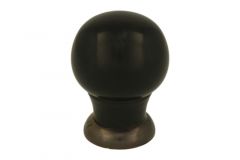 Schrankknopf Bakelit mit Messing patiniert 39mm H48mm