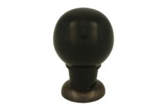 Schrankknopf Bakelit mit Messing patiniert 25mm H39mm