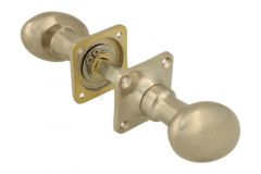 Knopf-Satz oval Nickel matt