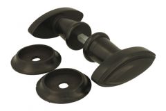 Griffe satz Ebenholz mit Fräskante 78x32mm Mit Rosetten