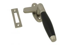 Fensterverschluss "Tonnen Design" Nickel matt Links
