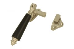 Kippbar (1890) Fensterverschluss Nickel matt Ebenholz