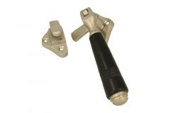 Kippbar Fensterverschluss Nickel matt Bakelit. Links
