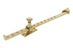 Fensterfeststeller Messing poliert 325mm