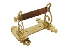 Toilettenpapierhalter Elegantes Modell Messing poliert