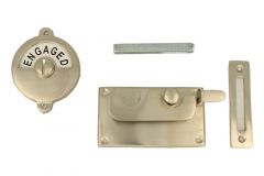 Vacant-Engaged WC-Verschluss 92×52mm Nickel matt