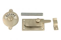 Libre-Occupé WC-Verschluss 70×39mm Nickel matt