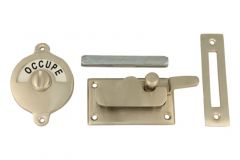 Libre-Occupé WC-Verschluss70×39mm Nickel matt