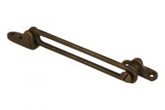 Fensterschere Messing patiniert 120mm,Preis pro Stück