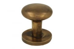 Haustürknopf Kugelform Messing patiniert