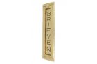 Briefschlitz Haustür "BRIEVEN" (Vertikal) Messing poliert