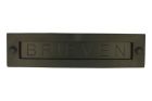 Briefschlitz Haustür "BRIEVEN" Messing schwarz