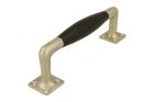 Ziehgriff 170mm schlichte Design Nickel matt Ebenholz