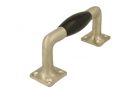Ziehgriff 130mm schlichte Design Nickel matt Ebenholz