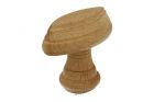 Schrankknopf Buchenholz mit Fräskante 55x27mm H51mm