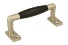Ziehgriff 105mm schlichte Design Nickel matt Ebenholz