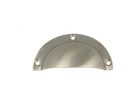 Griffmuschel Nickel matt 85x40mm gegossen 50 Gramm