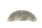 Griffmuschel Nickel matt 100x40mm gegossen 70 Gramm