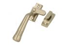 Fensterverschluss Nickel matt komplet mit Haken. Rechts