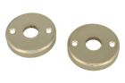 Satz Rosetten rund Nickel matt