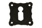 Schlüssel-Rosette Gusseisen schwarz. Preis pro Stück