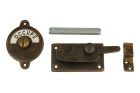 Libre-Occupé WC-Verschluss 70×39mm Messing patiniert