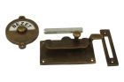Vrij-bezet Verschluss Messing patiniert 92x52mm