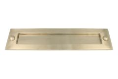 Briefschlitz Haustür Nickel matt 30er Jahre