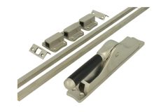 Treibriegel Nickel matt Ebenholz (19218)