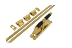 Basküleverschluss Messing poliert Ebenholz(1928)