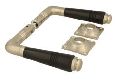 Türgriff Nickel matt Ebenholz Drückerpaar (1908)