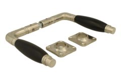 Türgriff Nickel matt Ebenholz (1926) + Rosetten