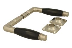 Türgriff Nickel matt Bakelit Drückerpaar (1928)