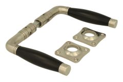 Türgriff (1926) Nickel matt Ebenholz Drückerpaar