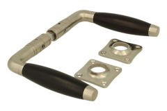 Türgriff (1931) Nickel matt Ebenholz Drückerpaar