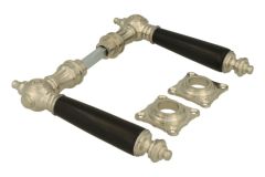 Türgriff Nickel matt Ebenholz Drückerpaar (1892)