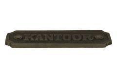 Eisen Türschild "Kantoor" rechteckig 115x36mm