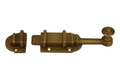 Türschieber Messing patiniert 101x33mm nach innen öffnend