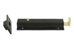 Türschieber Klick- und Federsystem Messing poliert/schwarz